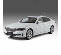 WANGXLGD Zinc Alloy Die-Cast Car Model 1:24 Scale Collection Decoration Ornaments, Compatible with BMW 530 (20 * 8.8 * 6.5cm) (White)