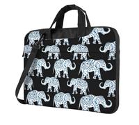 Wangxyozdp aztec elephant Print Laptop Shoulder Bag Messenger Bag Notebook with Accessories Pocket 13/14/15.6 inch