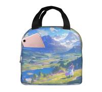 Wangxyozdp Beautiful Nature Print Insulated Lunch Bag for Women Men Lunch Tote with Front Pocket Cooler Bag