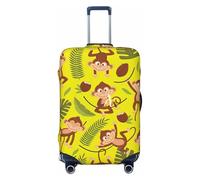 Wangxyozdp Cute Funny Animal Monkey Banana Print Travel Luggage Cover Baggage Suitcase Cover Protector Skins 18-32 Inch Luggage