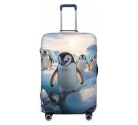 Wangxyozdp Cute Penguin Print Travel Luggage Cover Baggage Suitcase Cover Protector Skins 18-32 Inch Luggage