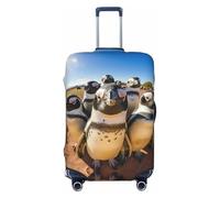 Wangxyozdp Cute Penguins Print Travel Luggage Cover Baggage Suitcase Cover Protector Skins 18-32 Inch Luggage
