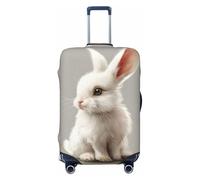 Wangxyozdp Cute White Rabbit Print Travel Luggage Cover Baggage Suitcase Cover Protector Skins 18-32 Inch Luggage