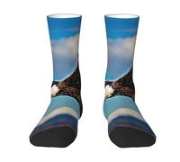 Wangxyozdp Flying Eagle Print Adult Socks for Men Women Novelty Fashion Breathable Boot Socks Soft Comfortable