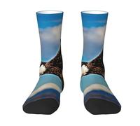Wangxyozdp Flying Eagle Print Adult Socks for Men Women Novelty Fashion Breathable Boot Socks Soft Comfortable