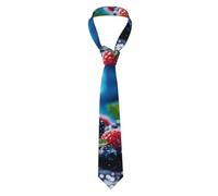Wangxyozdp fruits on wood Print Men's Novelty Necktie Skinny Tie Business Leisure Necktie for Wedding Party