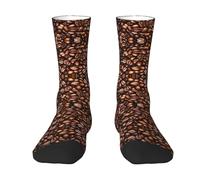 Wangxyozdp Funny Roasted Coffee Beans Print Adult Socks for Men Women Novelty Fashion Breathable Boot Socks Soft Comfortable