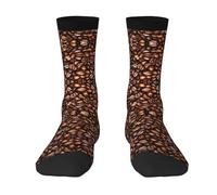 Wangxyozdp Funny Roasted Coffee Beans Print Adult Socks for Men Women Novelty Fashion Breathable Boot Socks Soft Comfortable