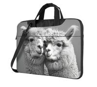 Wangxyozdp I Love Alpacas Print Laptop Shoulder Bag Messenger Bag Notebook with Accessories Pocket 13/14/15.6 inch