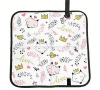 Wangxyozdp love Cartoon fox Print Hiking Seat Pad,Foldable seat cushion,for Camping Backpacking Stadium Outdoor
