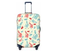 Wangxyozdp Magician Rabbit Print Travel Luggage Cover Baggage Suitcase Cover Protector Skins 18-32 Inch Luggage