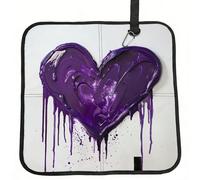 Wangxyozdp purple love Print Hiking Seat Pad,Foldable seat cushion,for Camping Backpacking Stadium Outdoor