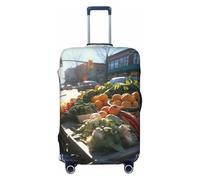 Wangxyozdp Rainbow Vegetable and Fruit Print Travel Luggage Cover Baggage Suitcase Cover Protector Skins 18-32 Inch Luggage