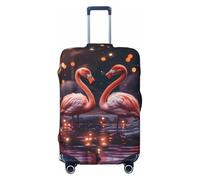 Wangxyozdp Two Red Flamingos Print Travel Luggage Cover Baggage Suitcase Cover Protector Skins 18-32 Inch Luggage