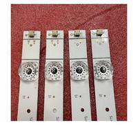 WANGYANFEIWH 4pcs/Set LED Strip for 12LED H-ISENSE PC65333A 55R6E 1201969 SJ.H0.D5501201-3030BS-M-HF(1set for 1 TV)