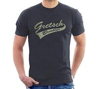 WANGYANGAN Gretsch Brooklin Mens Graphic T-Shirt Drums Drummer Inspired Dark Grey M (Small)