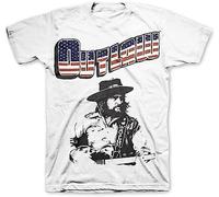 WANGYANGAN Waylon Jennings T-Shirt Outlaw White White (Large)