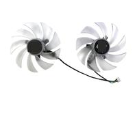 WANGYOZ For POWERCOLOR for Radeon RX6600 6600XT 6650XT for Red for Devil Graphics Card Fan Laptop parts(Silver)