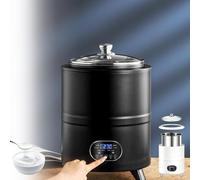 WANGYYDS 8/12L Yogurt Maker Machine, Yogurt Maker with Time and Temperature Control,Black garlic fermentation machine,Commercial Yogurt Maker, Sweet Rice Wine Maker for Home Black-12L