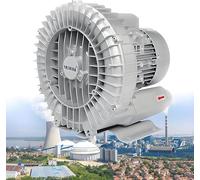 WANGYYDS Aquaculture Regenerative Blower Three Phase High-Pressure Vortex Ring Blower 380V 0.35H P-5.36H P 42-420CFM for Fish Ponds, Aquaruims, Fish Farms, Aquaculture 3000W/36Kpa/318CFM