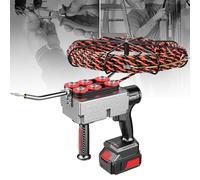 WANGYYDS Automatic Wire Stringing Machine, Wire Cable Puller, 40m/Min Cordless Electric Stringing Wire Puller, For Construction Hydropower,30m-37500mah*2