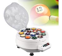 WANGYYDS Billiard Ball Cleaning Machine, Automatic Pool Ball Polisher, Billiards Cleaner Polisher Electric Billiard Ball Cleaner and Polisher, for 16 Billiard and 22 Snooker Balls 180W 16ballAmerican