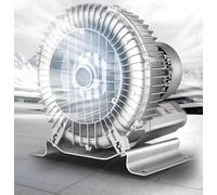 WANGYYDS Single Phase Regenerative Blower 2200W 2.95H P High-Pressure Industrial Vacuum Pump 230CFM for Air Blowing Or Suction, Sewage Aeration Vortex Blower, Low Noise