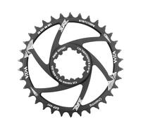 WANGZEYU Chainrings For Bikes Round Oval Chainring 1mm 3mm 6mm Offset Direct Mount ForSram XX1 X01 X1 X0 X9,30T 32T 34T 36T 38T 40T MTB Bicycle Road Bike Bicycle Chainring(Offset 3mm 34T Round)