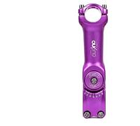 WANGZEYU Cycling Stems Adjust Stem 0-60 Degree Bike Handlebar Stem 25.4/31.8mm Mountain Road Fixie Adjustable MTB Stem 90/110/120/130mm Handle Part Mountain Bike Stem (Color : 25.4x130mm purple)