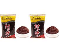 Wangzhihe Brand Sweet Bean Paste 500g, Brown (Pack of 2)