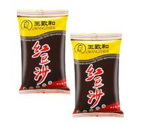 Wangzhihe Red Bean Paste 500g (Pack of 2) - Sweet Azuki Bean Filling for Baking, Mochi, Dorayaki, Buns & Desserts