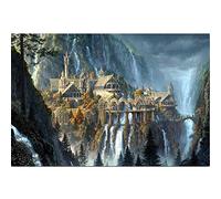 WANGZHIYUAN Lord of The Rings Castle DIY Diamond Painting Kit (19.7x27.6inch), Adults, Unisex, All Seasons, Contemporary Fantasy Theme, Not Foldable