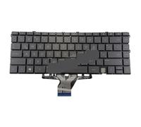 WANGZOZ 13AY US/UK Japanese Latin Backlit Keyboard for HP for ENVY X360 13Z-AY 13BA 13T-BA 13-BD TPN-C147 C145 LA for Spain for teclado Backlight Easy to replace(LA Black Backlit)