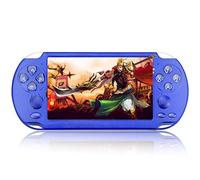 WANGZUN Gaming Console - 5.1" TFT LCD Screen, 8GB Preloaded Games, Blue, Handheld, Miscellaneous Theme, PSP Compatible