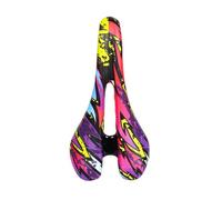 Wanhaoaony Bike Seat, Purple, Breathable MTB Saddles, Soft Cycling Saddle, Leather Accessories, Rainproof, Comfortable, Long Distance Riding, Easy Installation