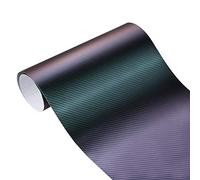 wanhaoaony Car Wrap 30 * 100cm 3D Carbon Chameleon Fiber Vinyl Wraping Film Sticker Car Foil Decals(Purple to green 9086)