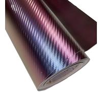 wanhaoaony Car Wrap Arrival 30cmx152cm Chameleon Carbon Fiber Vinyl Film Wrap Car Interior Styling Color Change Sticker Sheet(Purple to blue)