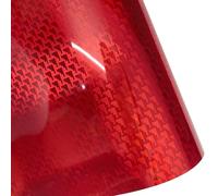wanhaoaony Car Wrap High Glossy Red Blue Green Purple Gold Pattern Plated Carbon Fiber Sticker Car Body Films Wrap Vinyl Film Wrapping(Red,50cm X 152cm)