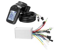 wanhaoaony Ebike Controller 36V-60V 350W Brushless Controller Display Panel Thumb Throttle Electric Bicycles Scooter Kit(Type C3)