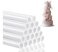 Wanheart 20pcs Cake Dowels for Tiered Cakes - Cake Supports Rods for Tiered Construction and Stacking, Re-usable Plastic Cake Supports, Cake Dowels for Tiered Cakes
