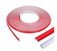 Wanheart 3m TPE Quadrant Trim, Skirting Board Trim Self Adhesive, Shower Threshold Barrier, Caulk Strip Beading for Laminate Flooring, Wall Ceiling, Cabinet Countertop, Etc (White,12 * 9MM)