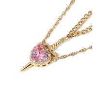 Wanheart Heart & Sword Couple Necklaces - Matching Friendship Jewelry for Best Friends, Couples, Valentine's Day Gift for Him & Her, Stainless Steel Pendant Necklace Set, normal, Alloy Steel