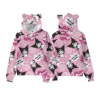 WANHONGYUE Anime 3D Graphic Print Hoodie Sweatshirt Womens Cartoon Long Sleeve Pullover Girls Kawaii Cat Ears Hooded Sweater, Color/6, XXL