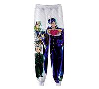 WANHONGYUE Anime JoJo’s Bizarre Adventure 3D Printed Sweatpants Joggers Long Pants Cosplay Costume Track Baggy Trousers 1174/4 XL