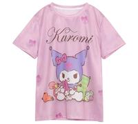 WANHONGYUE Anime Short Sleeve T-Shirt Women's Crew Neck T Shirts Girls Kawaii Cartoon Graphic Summer Tee Tops, Color/3, XS