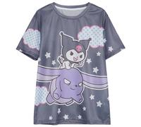 WANHONGYUE Anime Short Sleeve T-Shirt Women's Crew Neck T Shirts Girls Kawaii Cartoon Graphic Summer Tee Tops, Color/5, XS