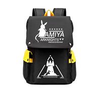 WANHONGYUE Arknights Game Cosplay Unisex 15.6 Inch Laptop Backpack School Bag Rucksack for Travel/College/School/Work/Luminous Yellow / 1