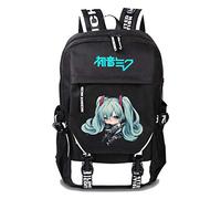 WANHONGYUE Backpack Laptop Rucksack Schoolbag for Children with USB Charging Port Black / 12