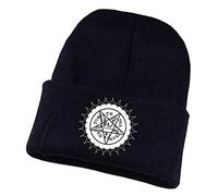 WANHONGYUE Black Butler Anime Beanie Hat for Men Women Unisex Knit Cuffed Hat Winter Soft Warm Skull Cap Black/7