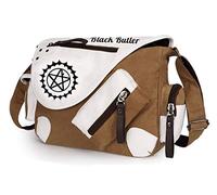 WANHONGYUE Black Butler Anime Messenger Bags Casual Crossbody Bag Canvas Shoulder Bag Student Schoolbag Tablet Bag Brown / 1